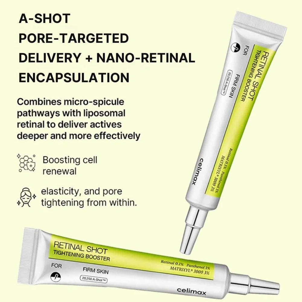 Celimax the Vita A Cream Retinal Shot Tightening
Booster 15mL ( Pack of 2)