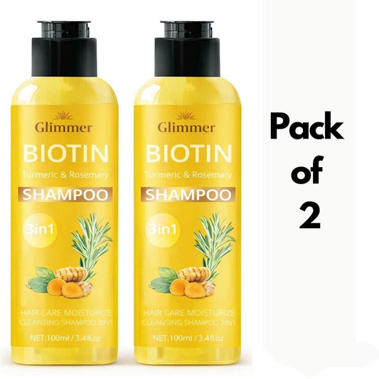 Biotin and Rosemary Shampoo Pack of 2 for Hair Growth - Gufumart