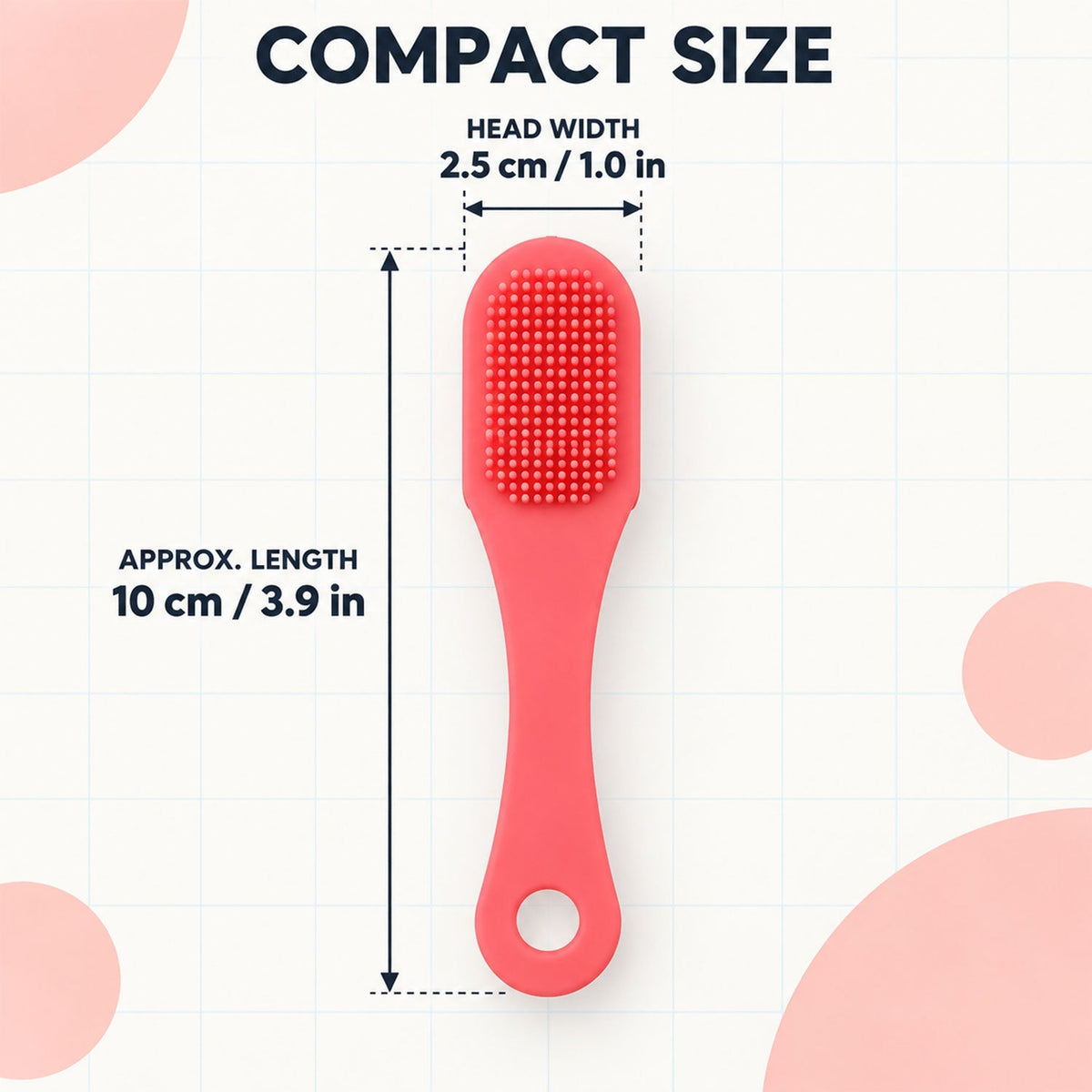 Silicone Face Cleansing Brush With Handle Soft Facial Scrubber Set (2 Pc)