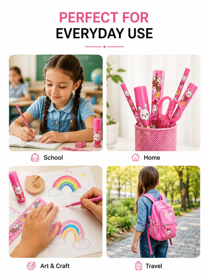 10-Piece Stationery Set for Kids & Students – School & Office Essentials