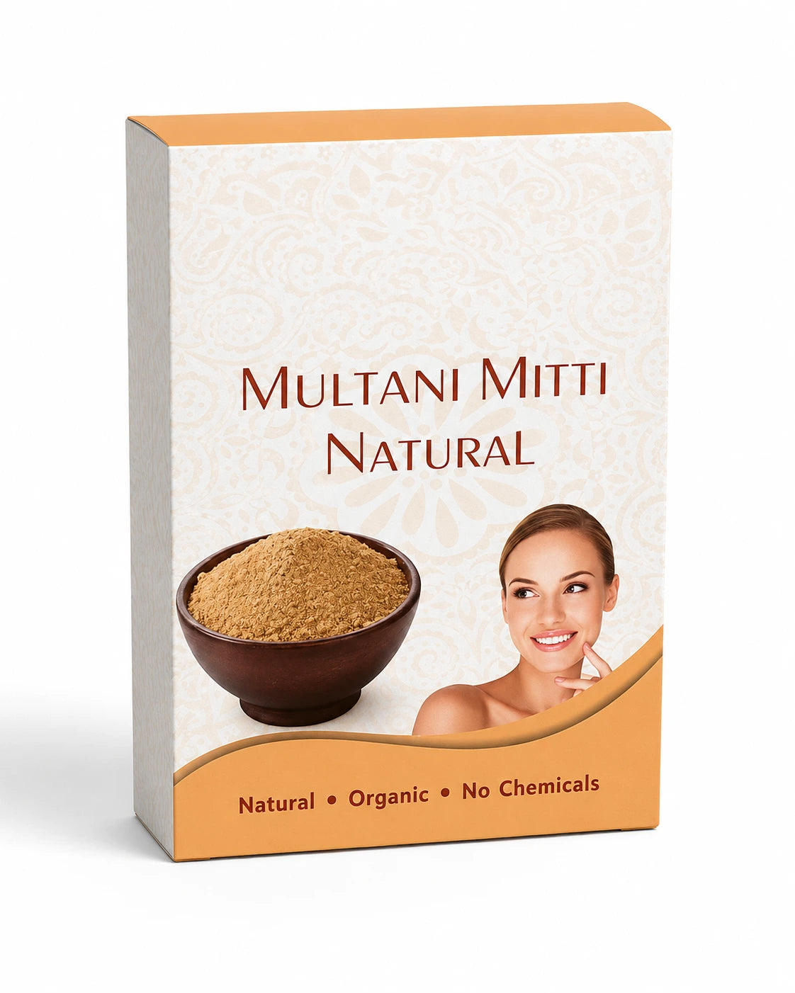 100g Herbal Multani Mitti Face Pack for Glowing Skin & Oily Skin | Natural Clay Face Pack | GUFUMART