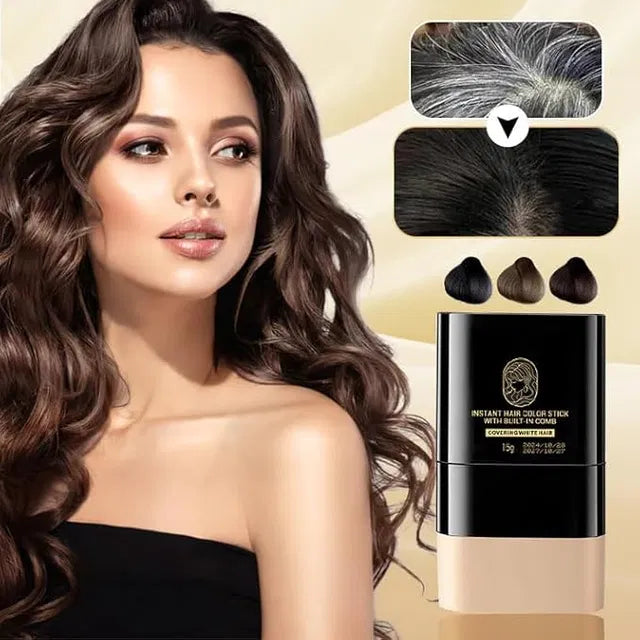 Instant Hair Dye Stick with Comb – Quick Gray Coverage Touch-Up