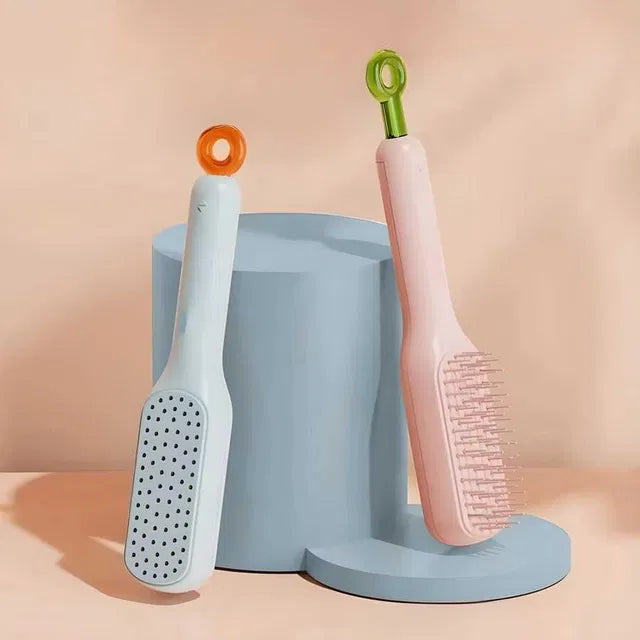 Self Cleaning Anti Static Massage Hair Comb for Adults & Kids – Pack of 1