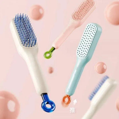 Self Cleaning Anti Static Massage Hair Comb for Adults & Kids – Pack of 1