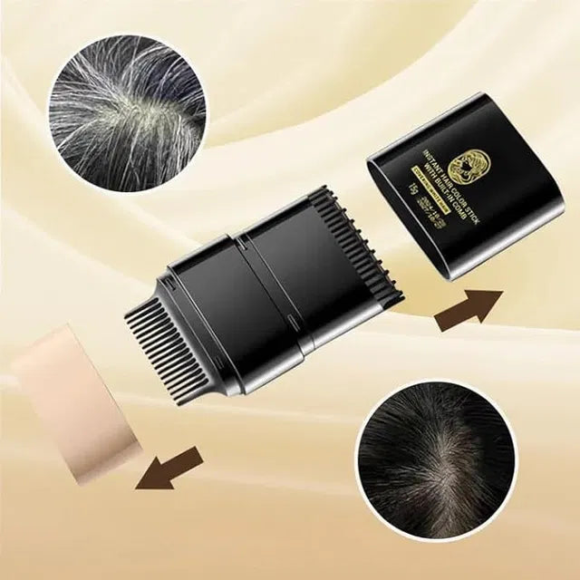 Instant Hair Dye Stick with Comb – Quick Gray Coverage Touch-Up