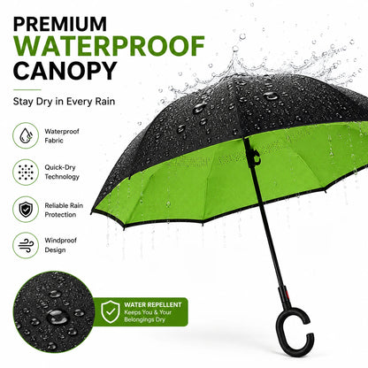 Premium Waterproof Foldable Travel Umbrella with Quick-Dry Canopy