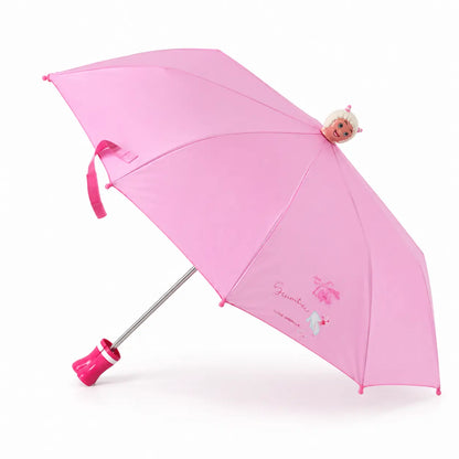 Side View of Kids Cartoon Compact Umbrella with Waterproof Canopy
