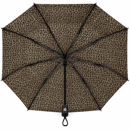 Inside View Showing Leopard Print Canopy and Metal Frame