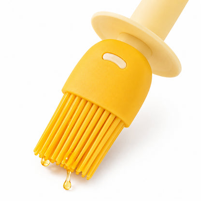 Close-up of Food-Grade Silicone Basting Brush with Soft Flexible Bristles