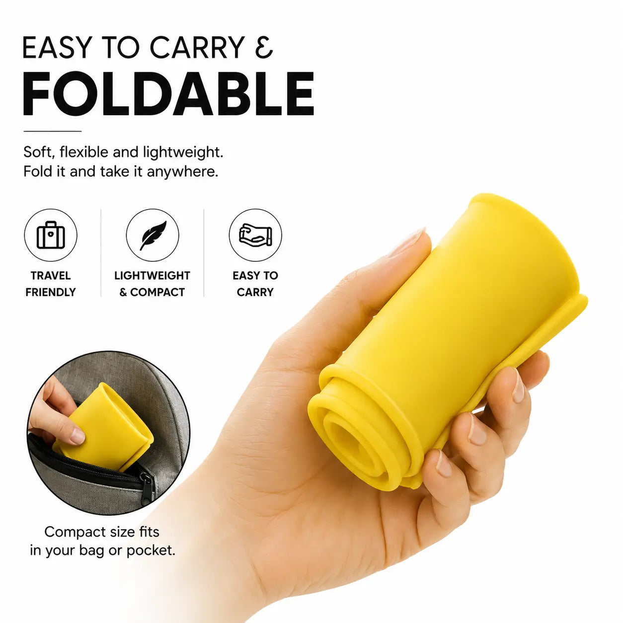 Foldable Silicone Rain Shoe Cover Easy to Carry Lightweight and Travel Friendly