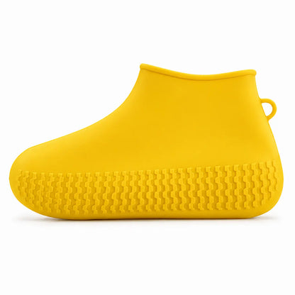 Side View of Non-Slip Silicone Waterproof Rain Shoe Cover with Anti-Slip Sole