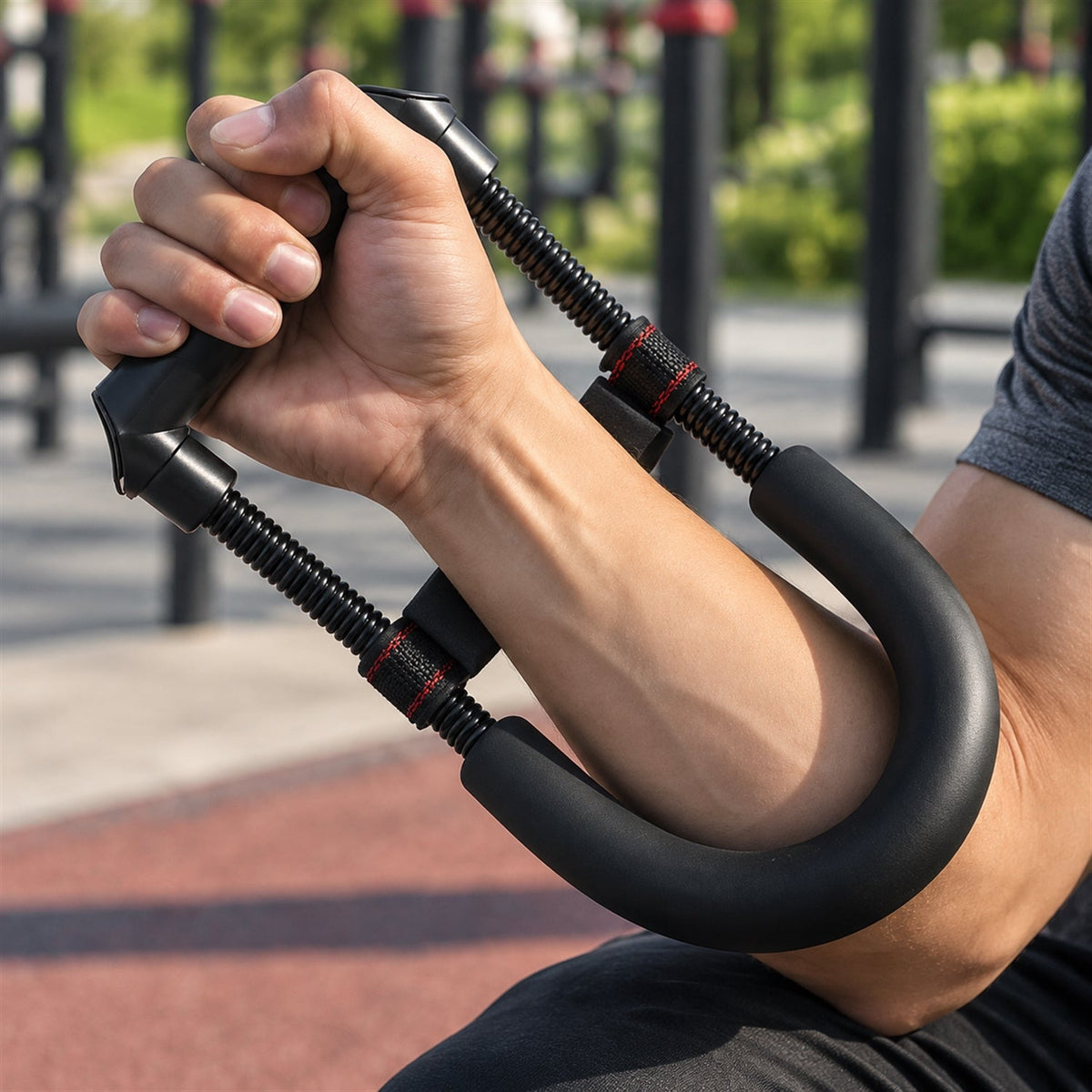 Hand Wrist Forearm Exerciser Spring Grip Strengthener For Hand And Finger Exercise (1 Pc)