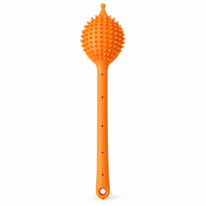 Long Handle Silicone Back Scrubber With Soap Dispenser (1 Pc 31 X 6 Cm)