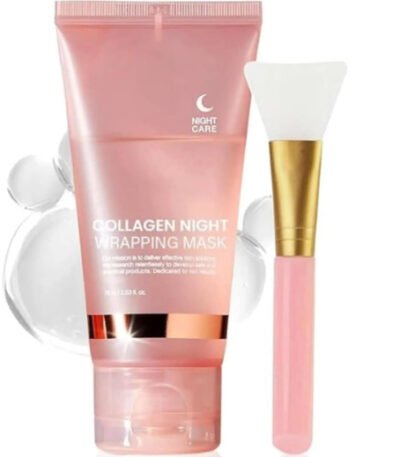 Medicube Collagen Night Wrapping Mask with applicator brush