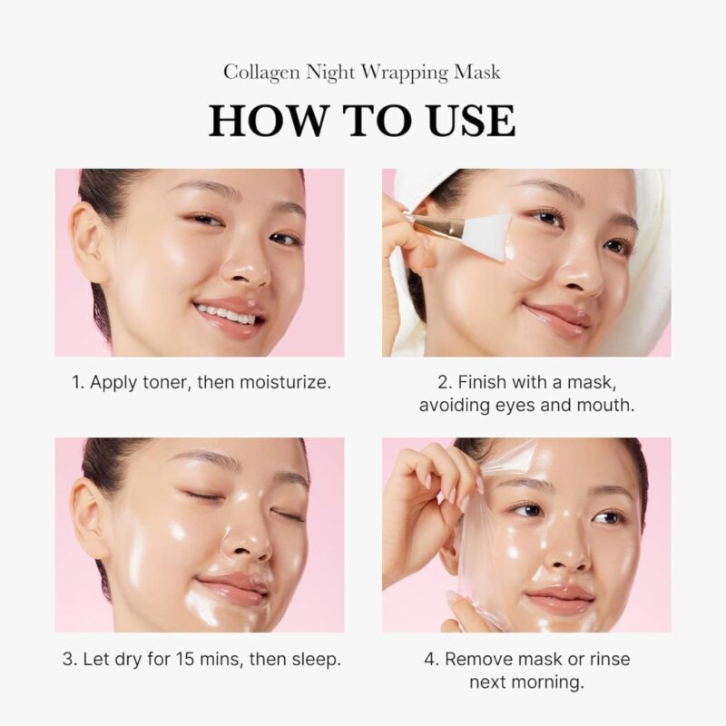 Clean face before applying Medicube collagen mask