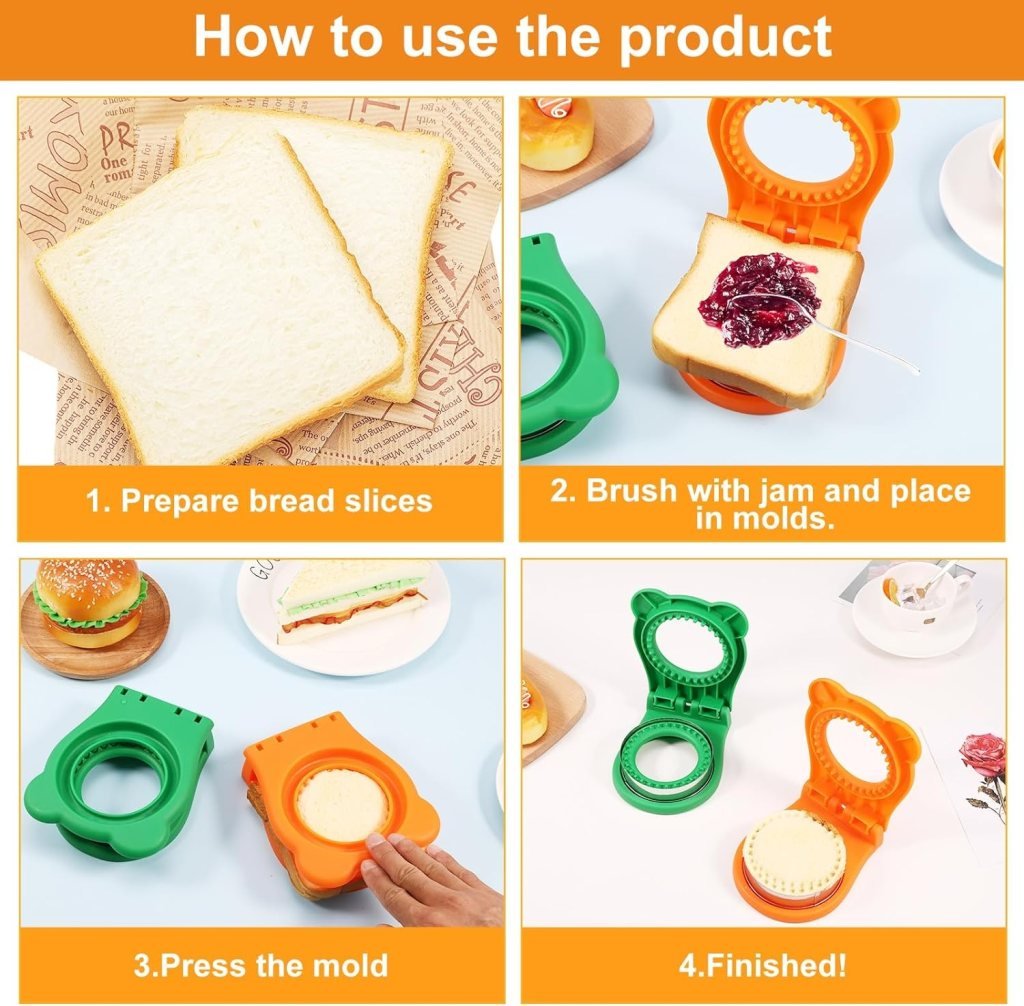 ro sandwich cutter used for sandwiches, cookies, and cakes - multipurpose kitchen tool