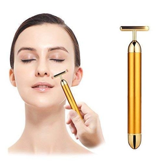 24K gold energy beauty bar electric facial massager