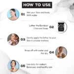 Activated Bamboo Charcoal Detox Bar (Pack of 3) - Image 4